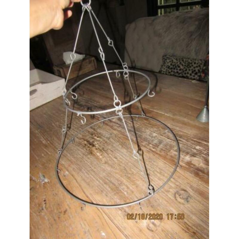 Metalen Hang etagere/Decoratiehanger