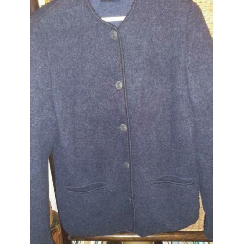 Giesswein vest jasje donkerblauw