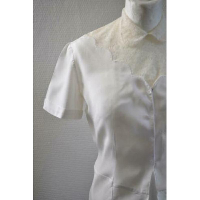 Vintage Victoriaanse blouse met kant