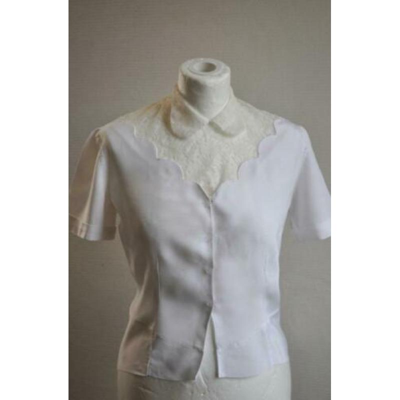 Vintage Victoriaanse blouse met kant