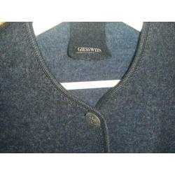 Giesswein vest jasje donkerblauw