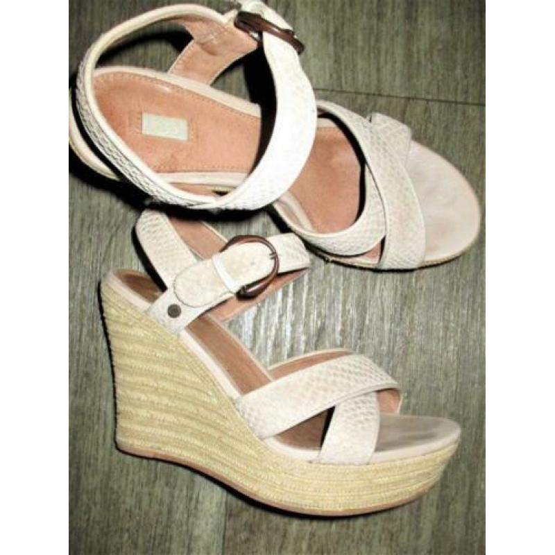 UGG ! Jazmine Leren wedges mt 37.