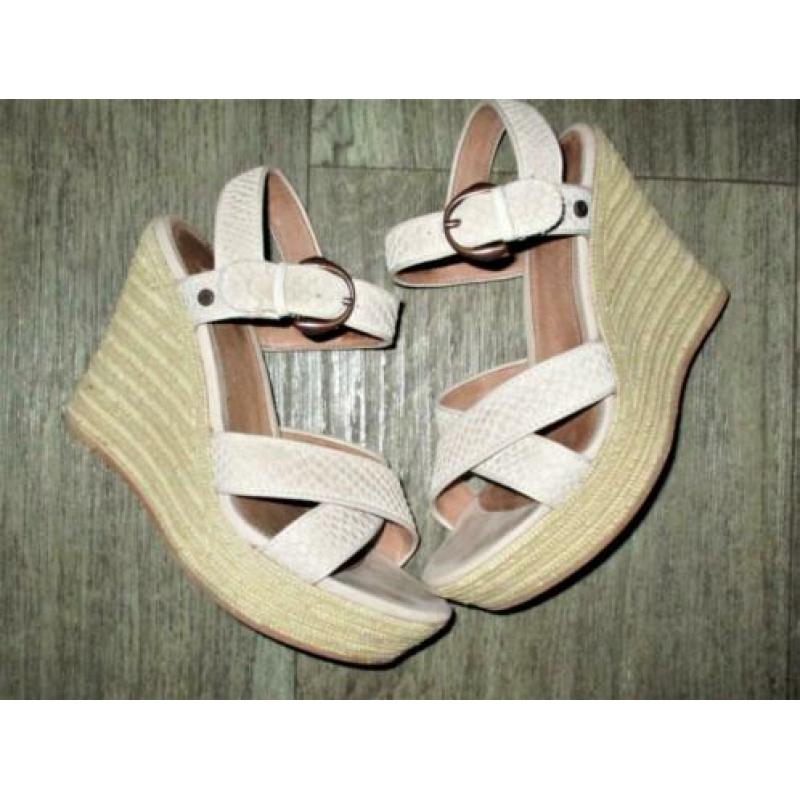 UGG ! Jazmine Leren wedges mt 37.