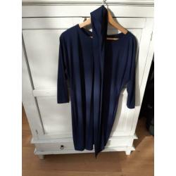 La Dress fijne jurk maat XS, Carla Navy - marine blauw.