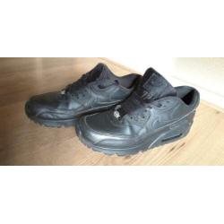 Nike AirMax M90 zwart leer