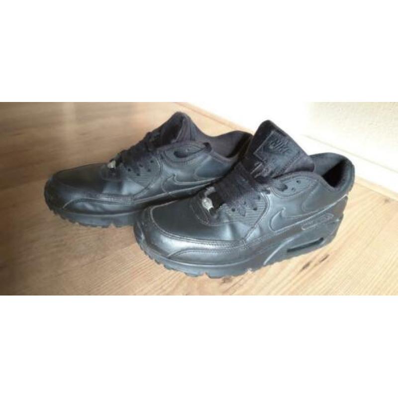 Nike AirMax M90 zwart leer