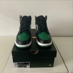 Jordan 1 mid green toe maat 39