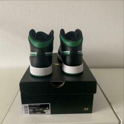 Jordan 1 mid green toe maat 39