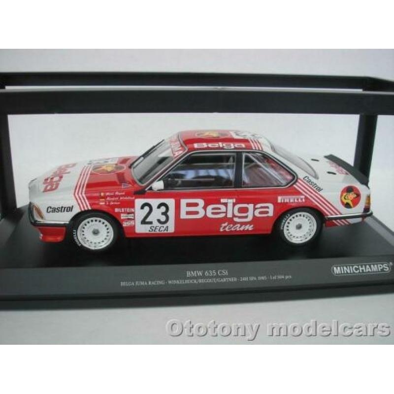 Bmw 635 CSI #23 Spa 1985 Winkelhock 1/18 Minichamps