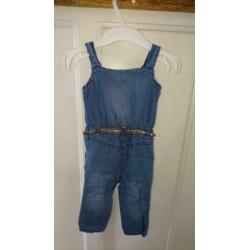 Leuke, jeans / spijker jumpsuit / onesie, Hema, maat 62