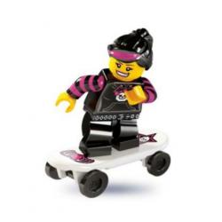 Lego minifig serie 6 nr 12 Skateboard Meisje, Nieuw & Sealed