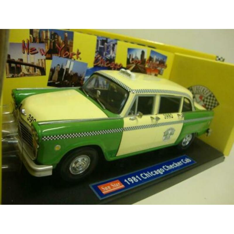 Checker Cab Chicago groen 1981 Sun Star 1:18 KRD