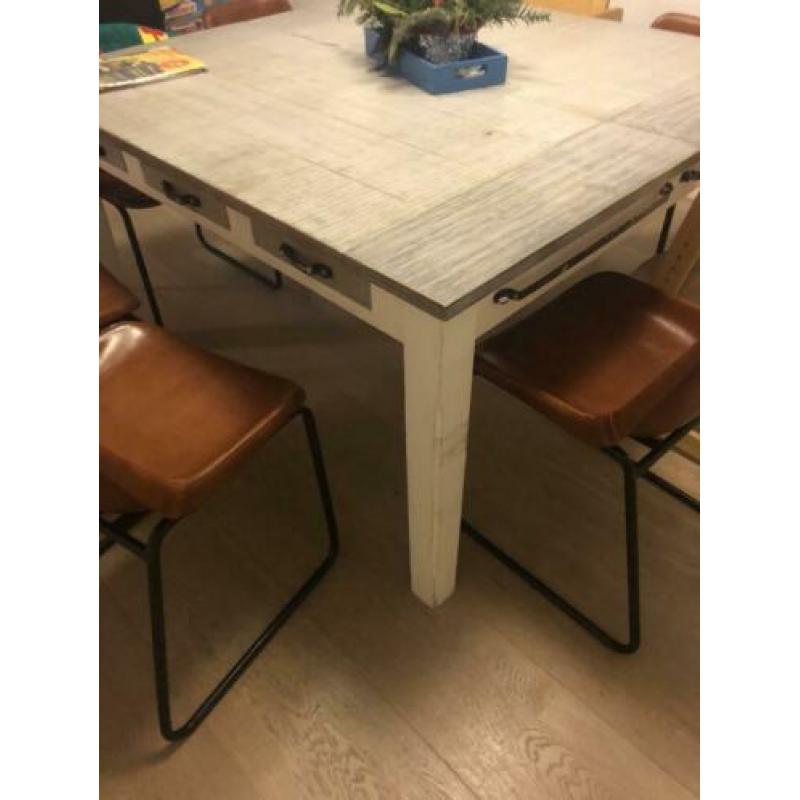 Zgan mooi vierkant riviera maison eetkamer tafel