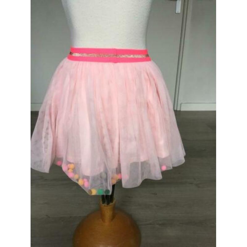 HEMA lagen rok roze + glimmers nieuwstaat mt 122 / 128 D15