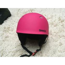 goede snowboardhelm skihelm sinner roze maat S/M