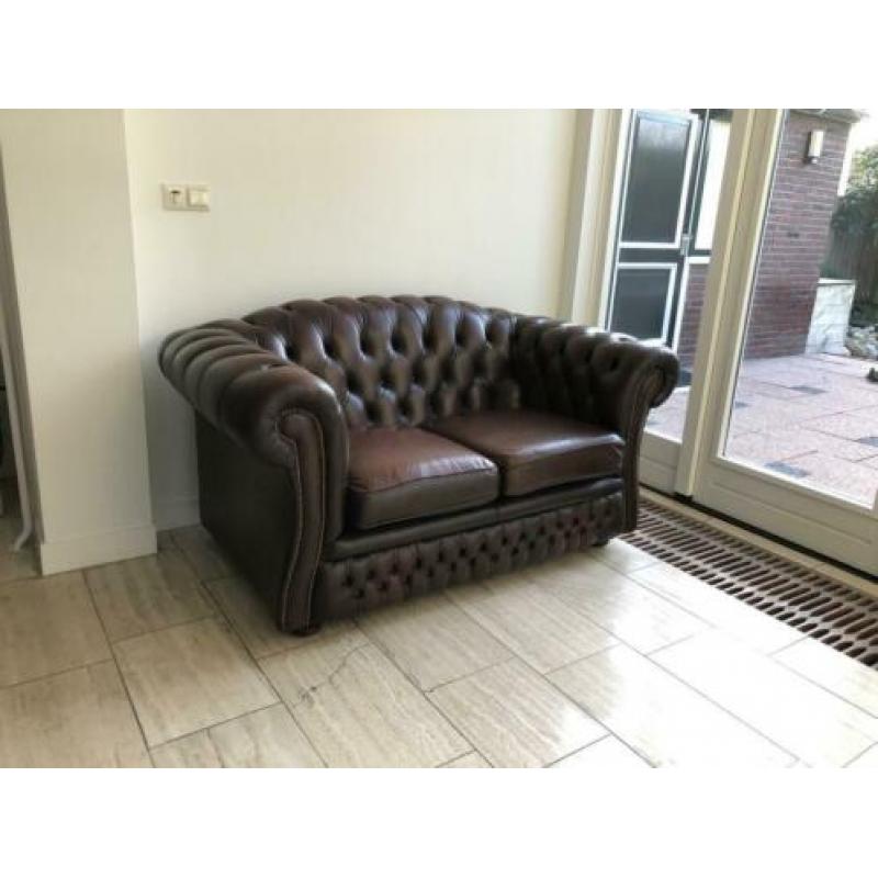 Springvale Chesterfield bank sofa zetel Engels leer