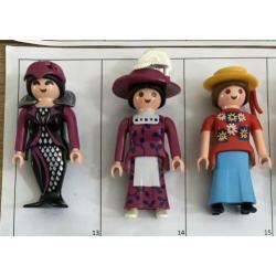 Playmobil poppetjes prinses zeemeermin dame meid nostalgisch