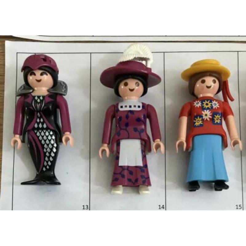 Playmobil poppetjes prinses zeemeermin dame meid nostalgisch