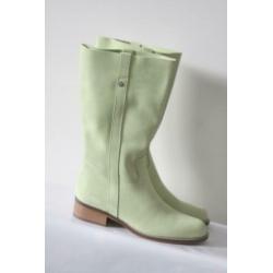 Nieuw! Elizabeth Stuart - Limoen groen suede laarzen - Mt 38