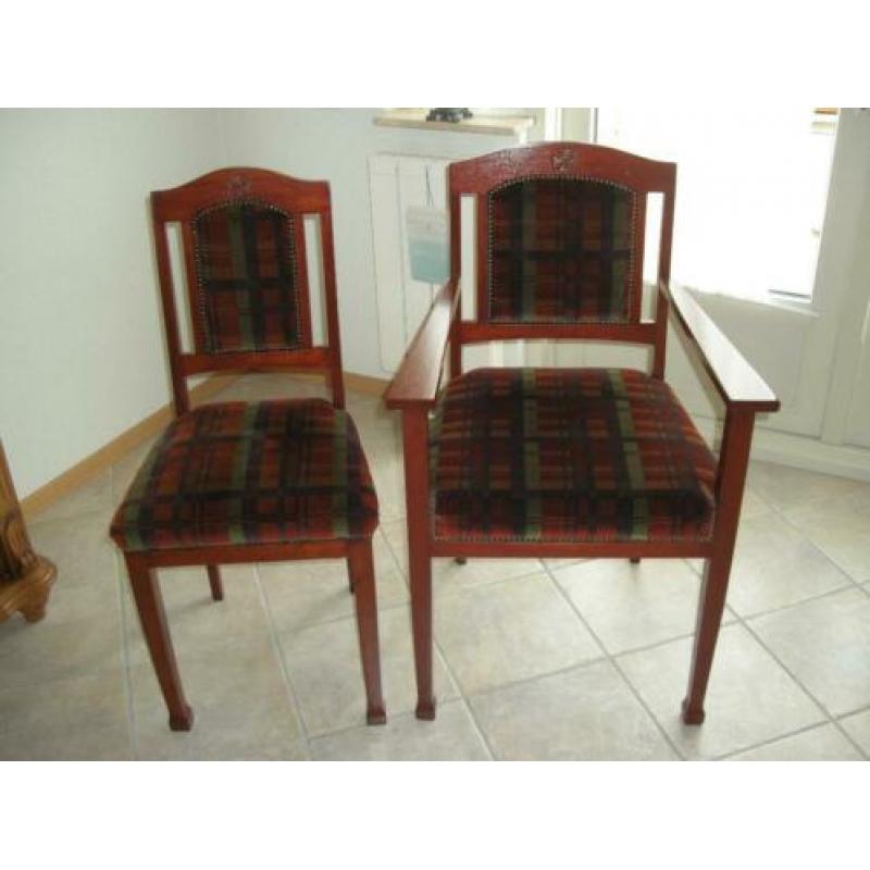 Te koop 6 antieke stoelen