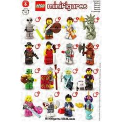 Lego minifig serie 6 nr 12 Skateboard Meisje, Nieuw & Sealed