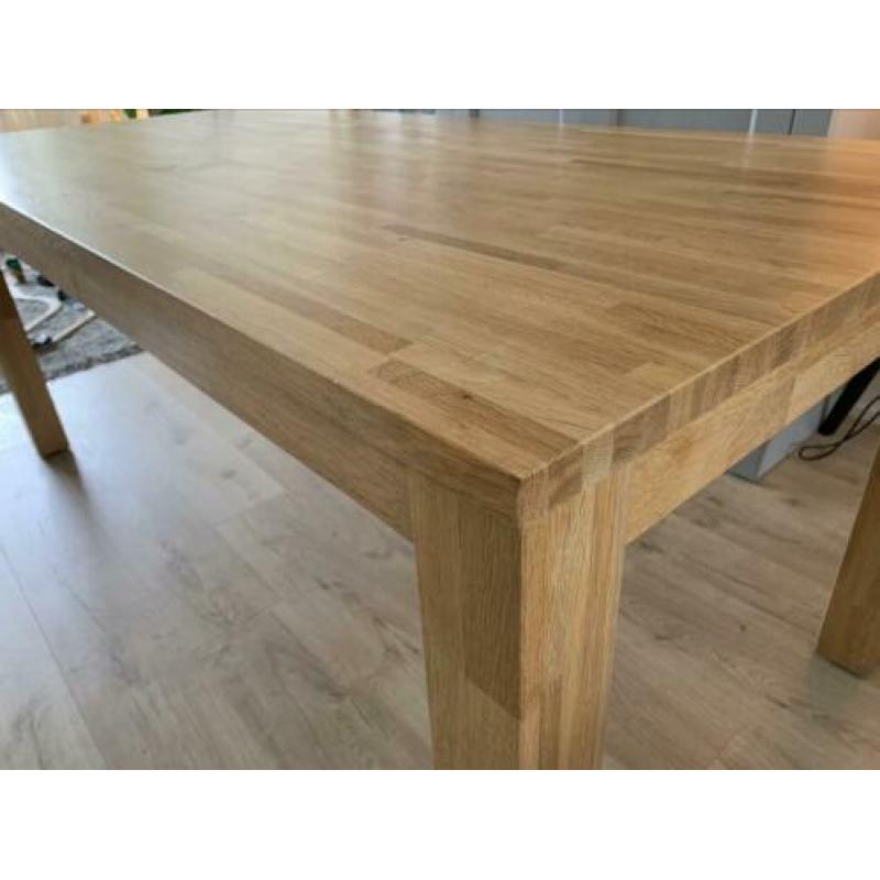 Eikenhouten Eettafel 180x90x80cm(+-)