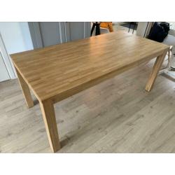 Eikenhouten Eettafel 180x90x80cm(+-)