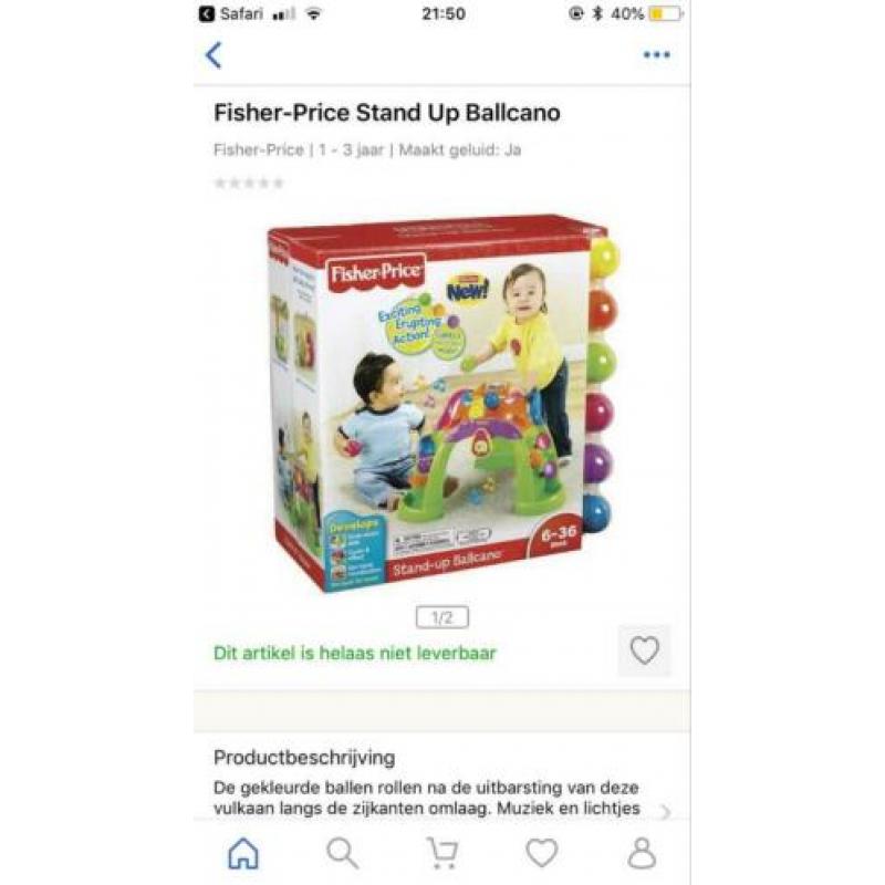 Fisherprice ballcano - met licht en geluid - compleet