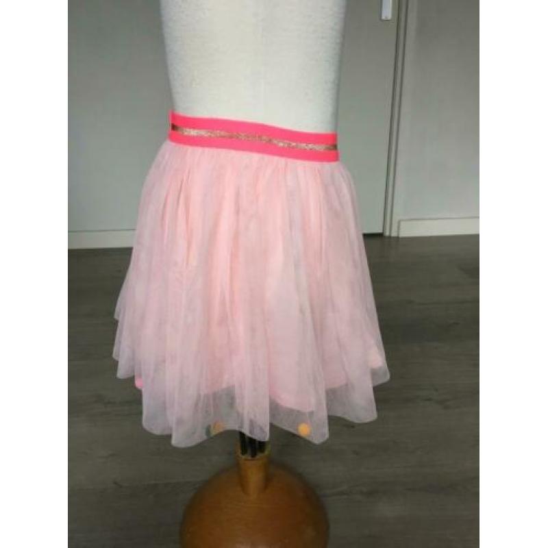 HEMA lagen rok roze + glimmers nieuwstaat mt 122 / 128 D15