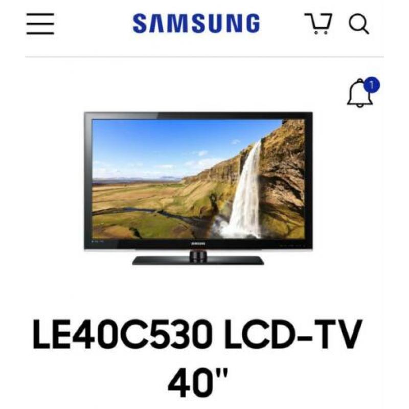 Zwarte Samsung LCD tv LE40C530