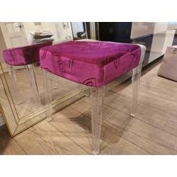 Schitterende poef / hocker / kruk van Kartell Starck design