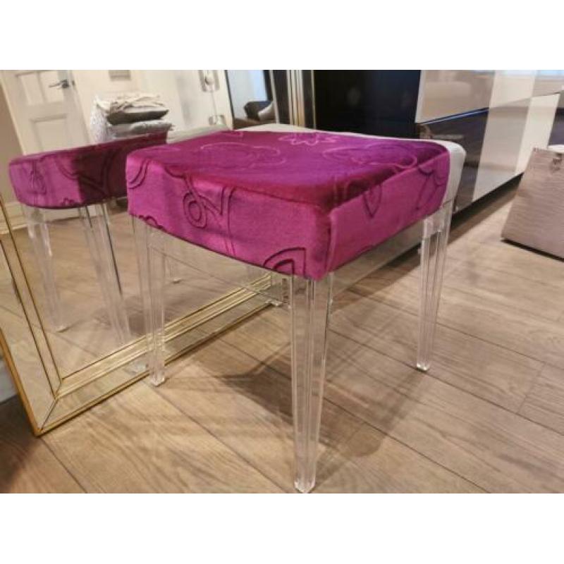 Schitterende poef / hocker / kruk van Kartell Starck design