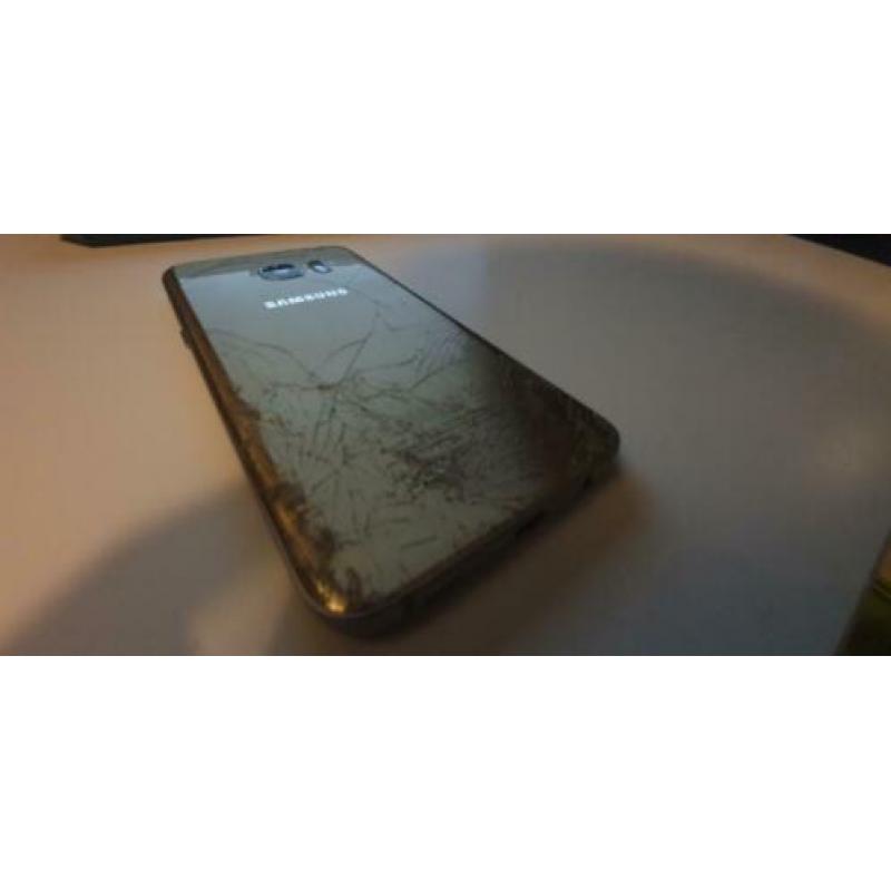 Samsung Galaxy S7 Edge Gold Platinum (met barsten)