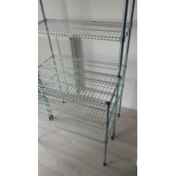 1 hoge & 1 lage stellingkast Omar (Ikea) - 2x 92cm breed