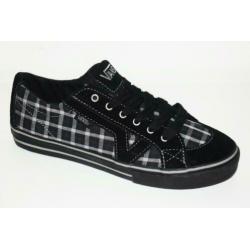 VANS - Old School Grid Plaid - Black/Grey - maat 38