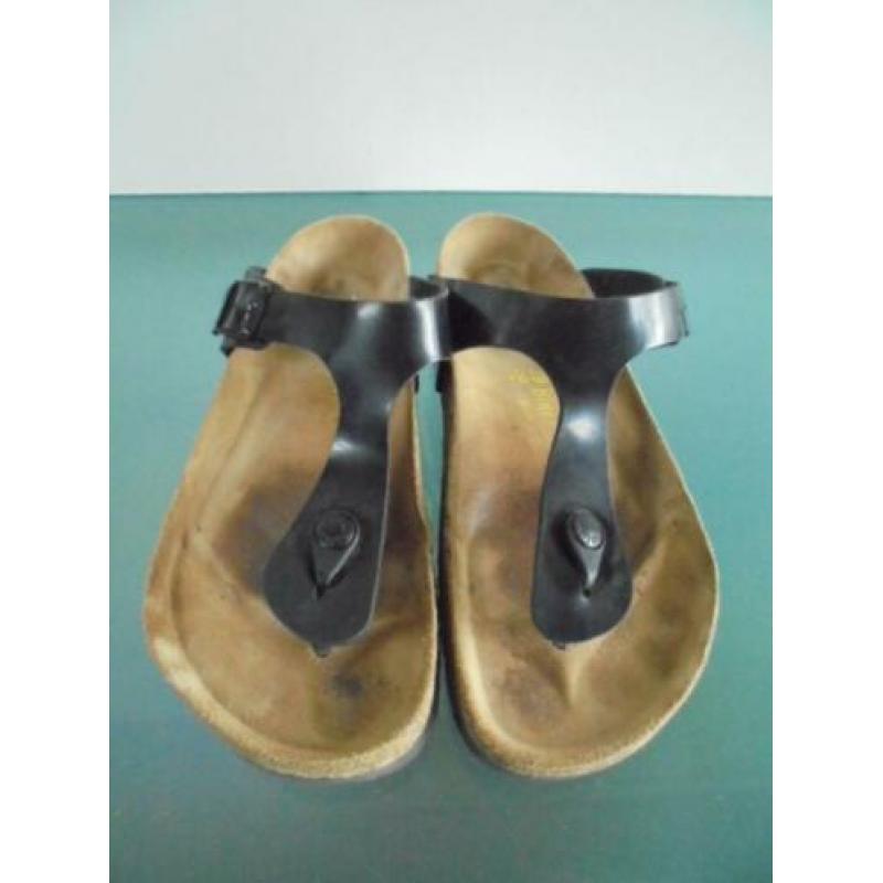 GRATIS VERZENDEN | BIRKENSTOCK zwart lak slippers 39