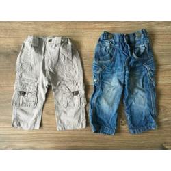 Broekjes jeans Just Small - Maat 74