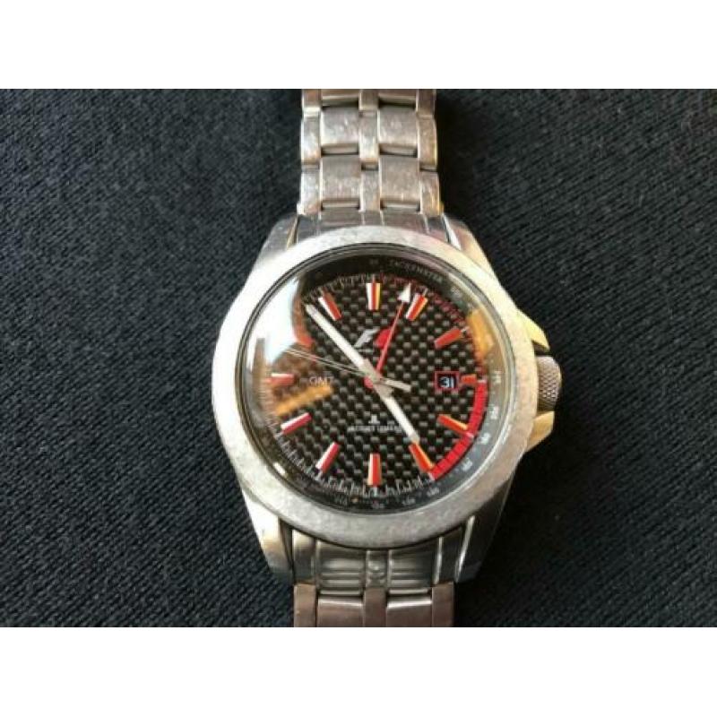 F1 Jacques Lemans horloge Formula 1 GMT.Water resistant