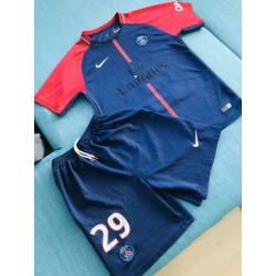 PSG Kylian Mbappe 29 Nike Maat 152 QNB OOREDOO Aeroswift