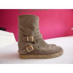 suede / leren Twin set laarzen maat 38 als nieuw! schoenen