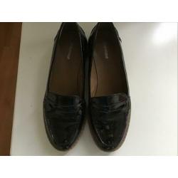 Graceland loafers zwart lakleer mt 38