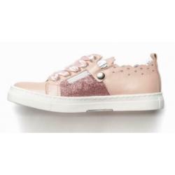 JOTTUM maat 30 lerensneaker roze/glitter - gratis verzenden